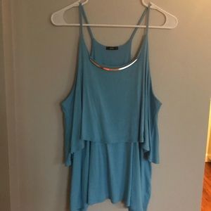Sky blue casual tank